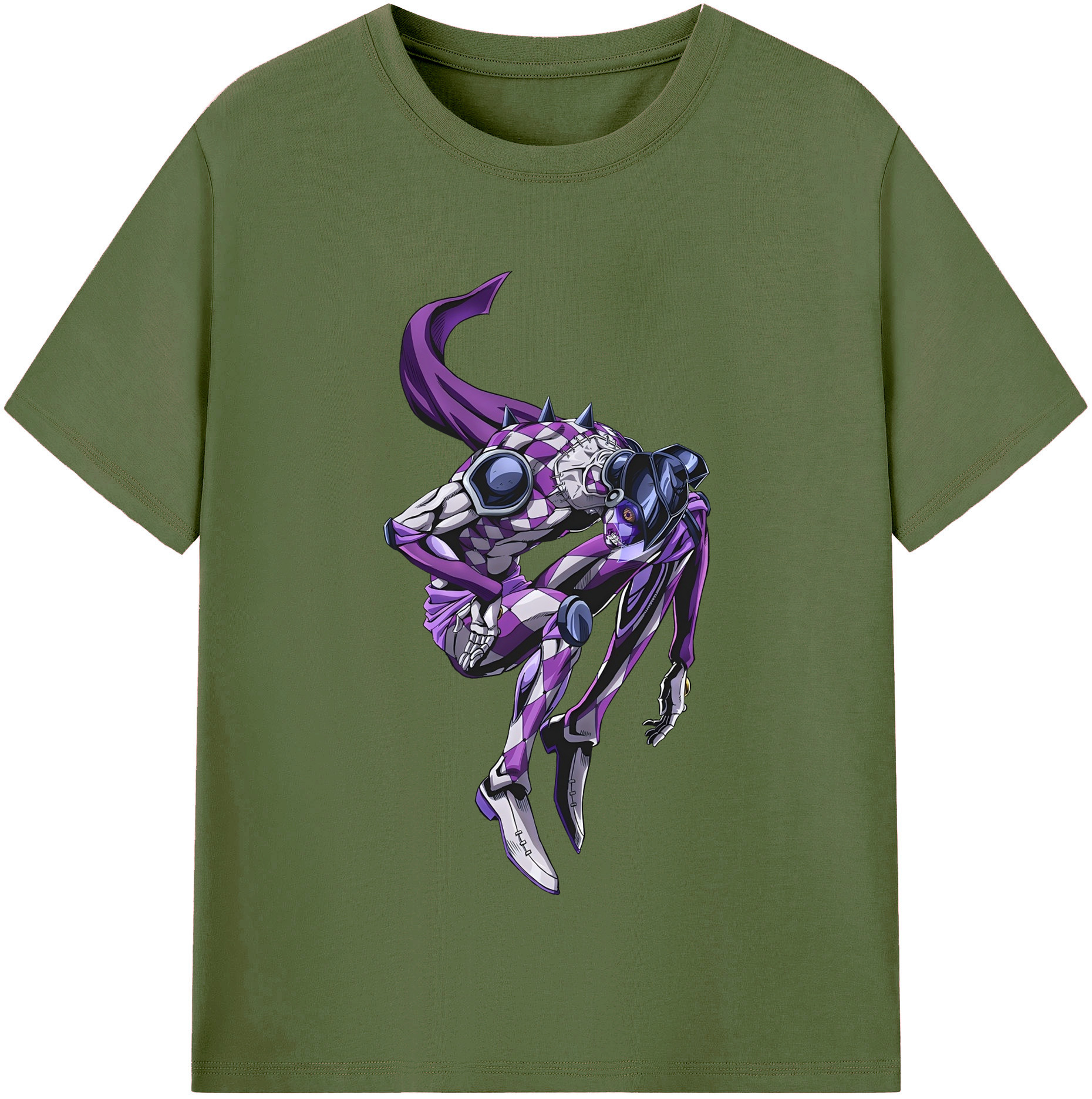 （画像用） ジョジョの奇妙な冒険 パンナコッタ?フー JoJo's Bizarre Adventure Pannacotta Fugo 綿100％半袖Tシャツ（フロントプリント）